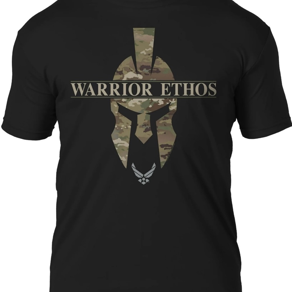 Men’s Warrior Ethos Black T-Shirt, Size M